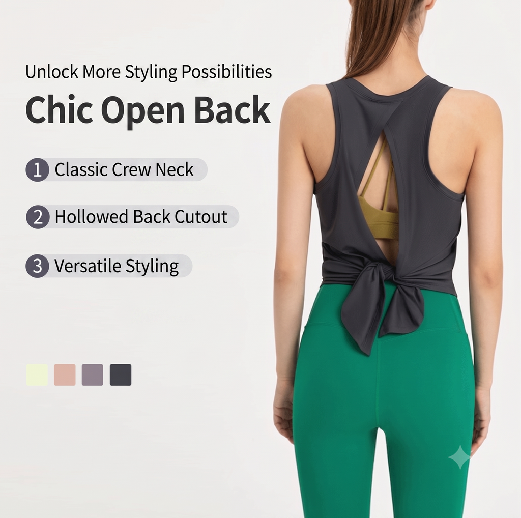 Stylish sports tops, loose quick-drying, sleeveless slit vests, casual blouses.