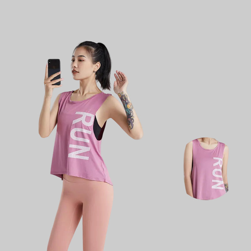 Sports blouse, quick-drying female vest sleeveless