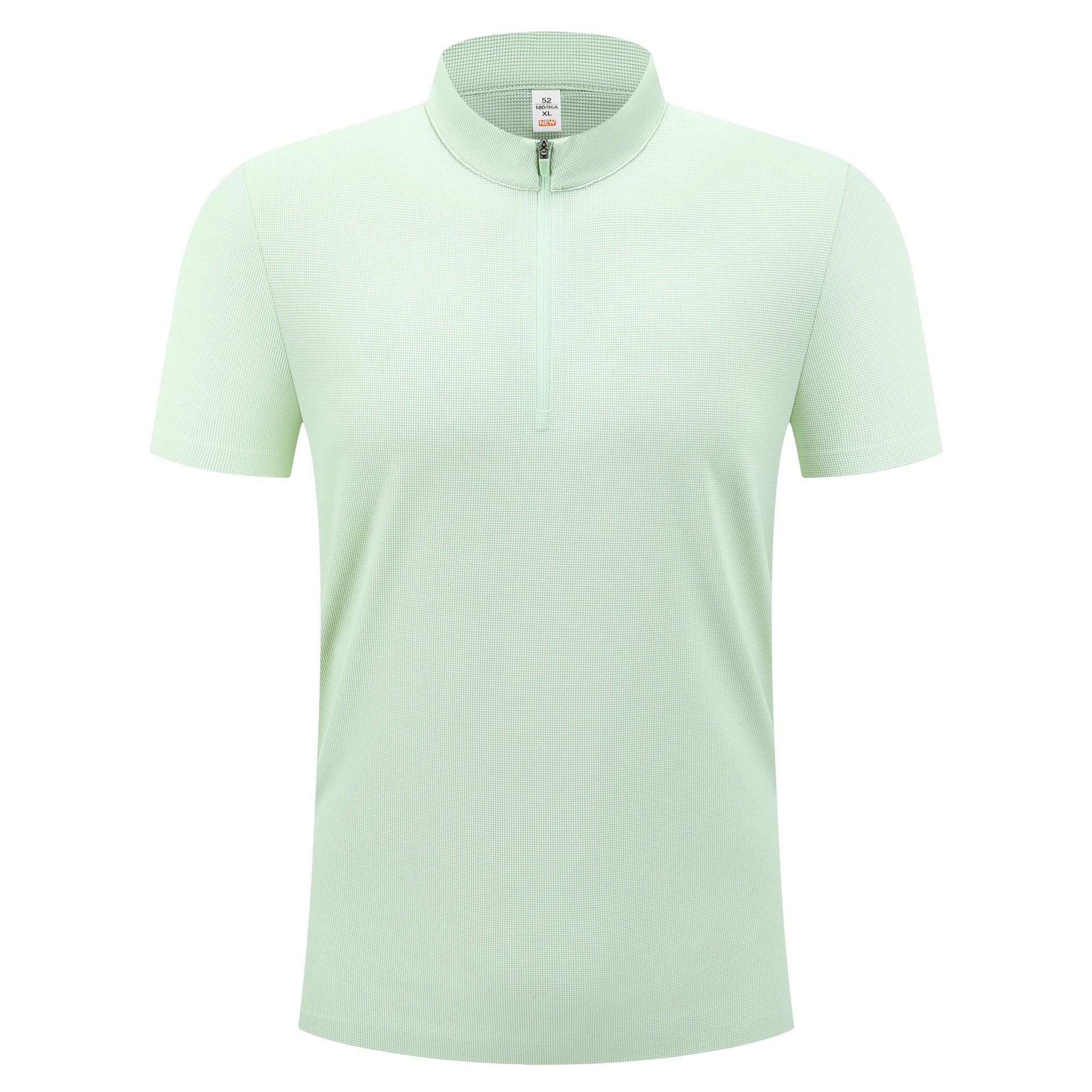 Half-zip men's and women's apparel, stand-up collar sports jersey, UV-protective T-shirt