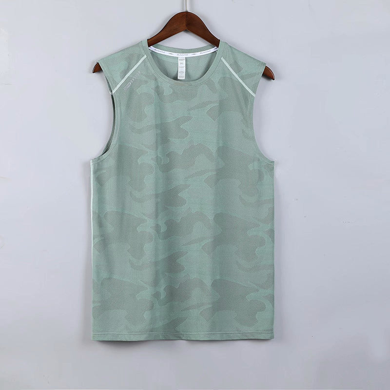 Men's camouflage sports casual vest quick-drying fitness training