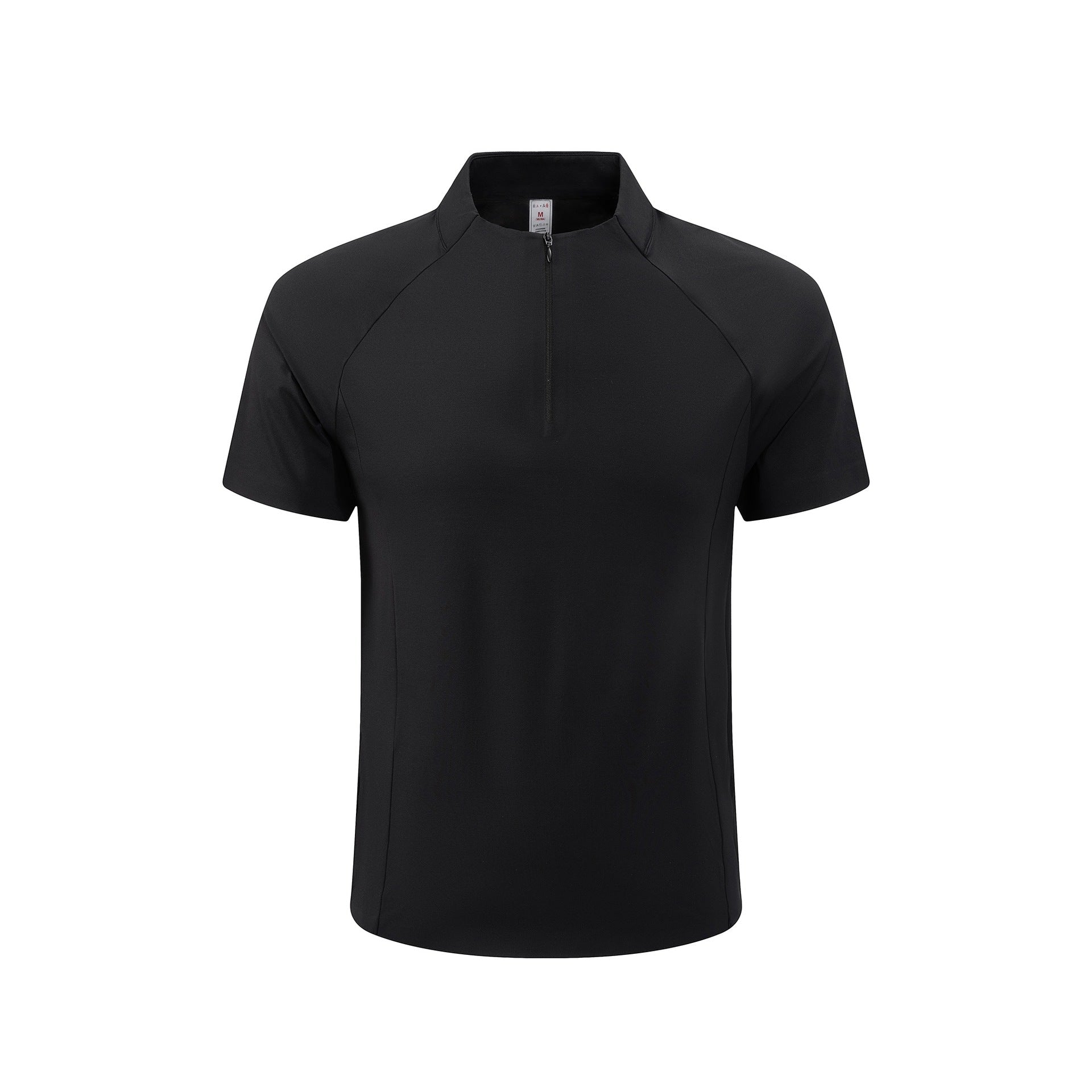 Half-zip men's and women's apparel, stand-up collar sports jersey, UV-protective T-shirt