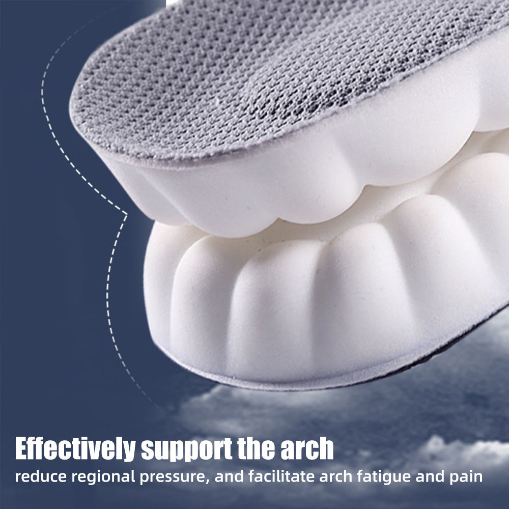 4D Cloud Sports Insoles - Shock-Absorbing, Anti-Fatigue, Relieve Foot Pain