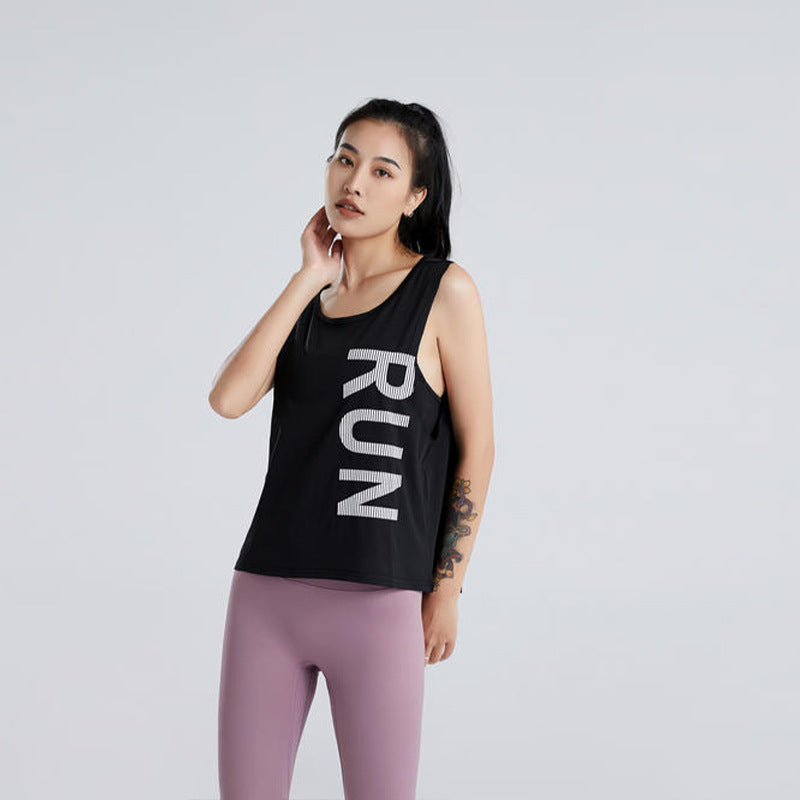 Sports blouse, quick-drying female vest sleeveless