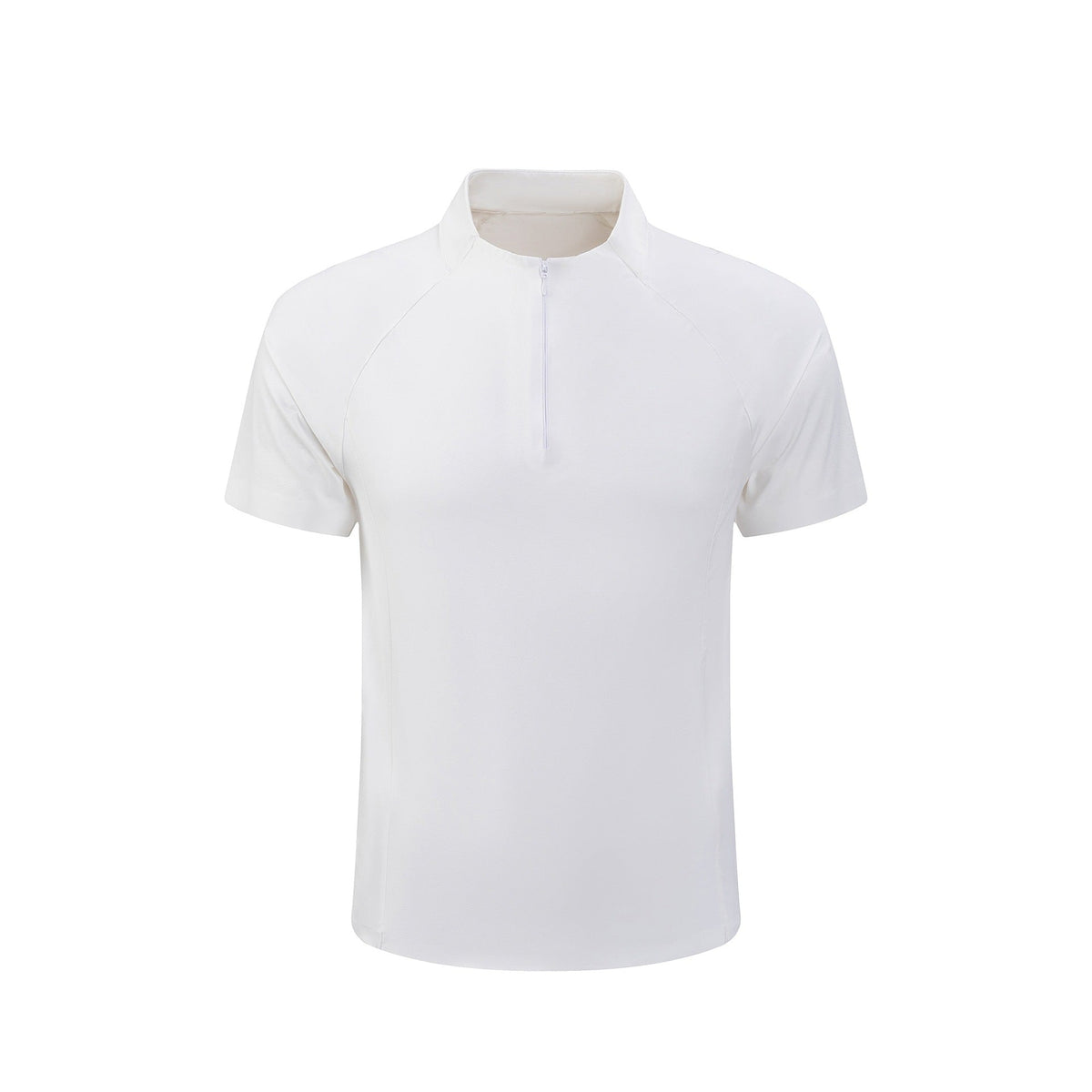 Half-zip men's and women's apparel, stand-up collar sports jersey, UV-protective T-shirt