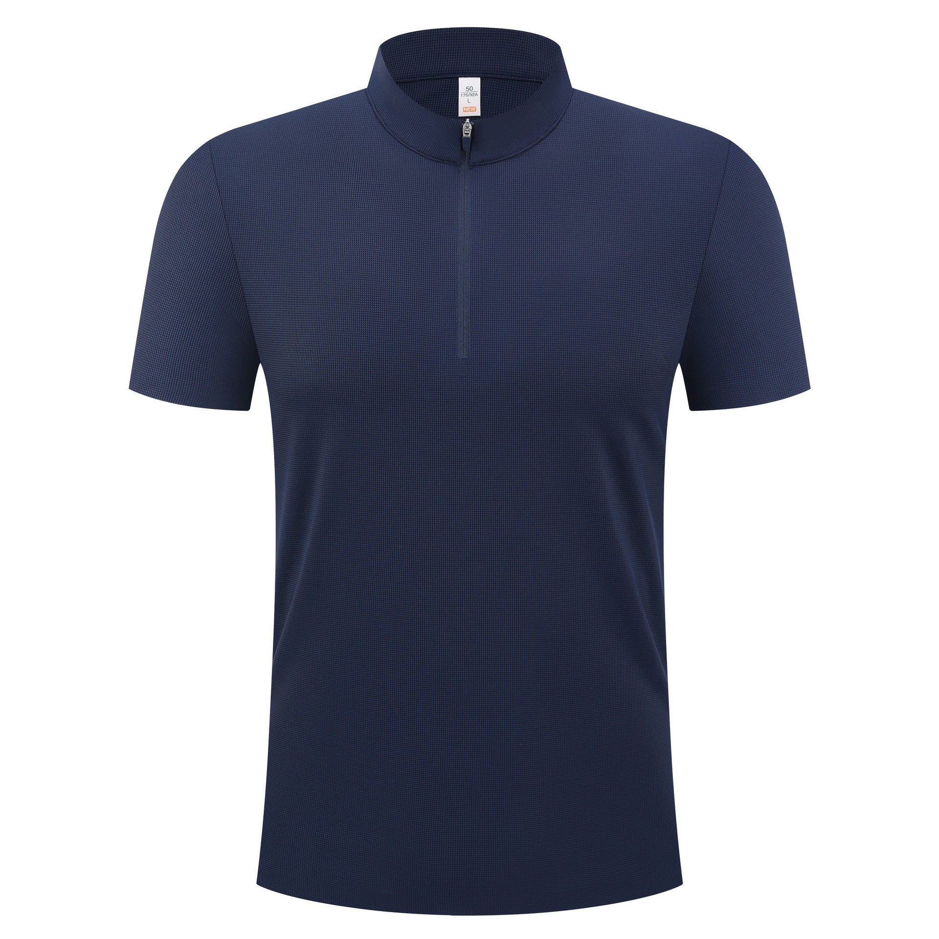 Half-zip men's and women's apparel, stand-up collar sports jersey, UV-protective T-shirt