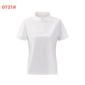 Half-zip men's and women's apparel, stand-up collar sports jersey, UV-protective T-shirt