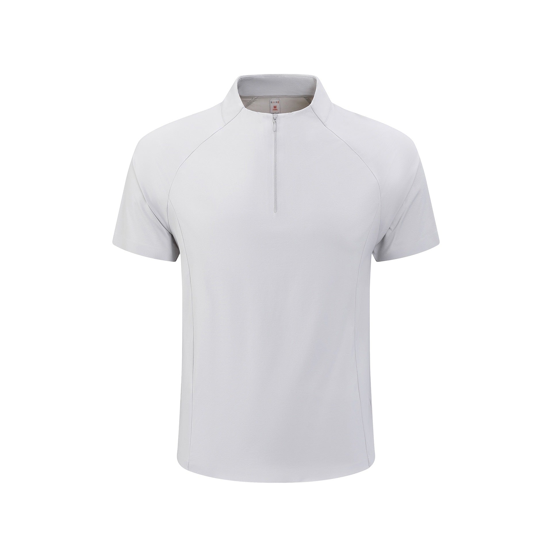Half-zip men's and women's apparel, stand-up collar sports jersey, UV-protective T-shirt
