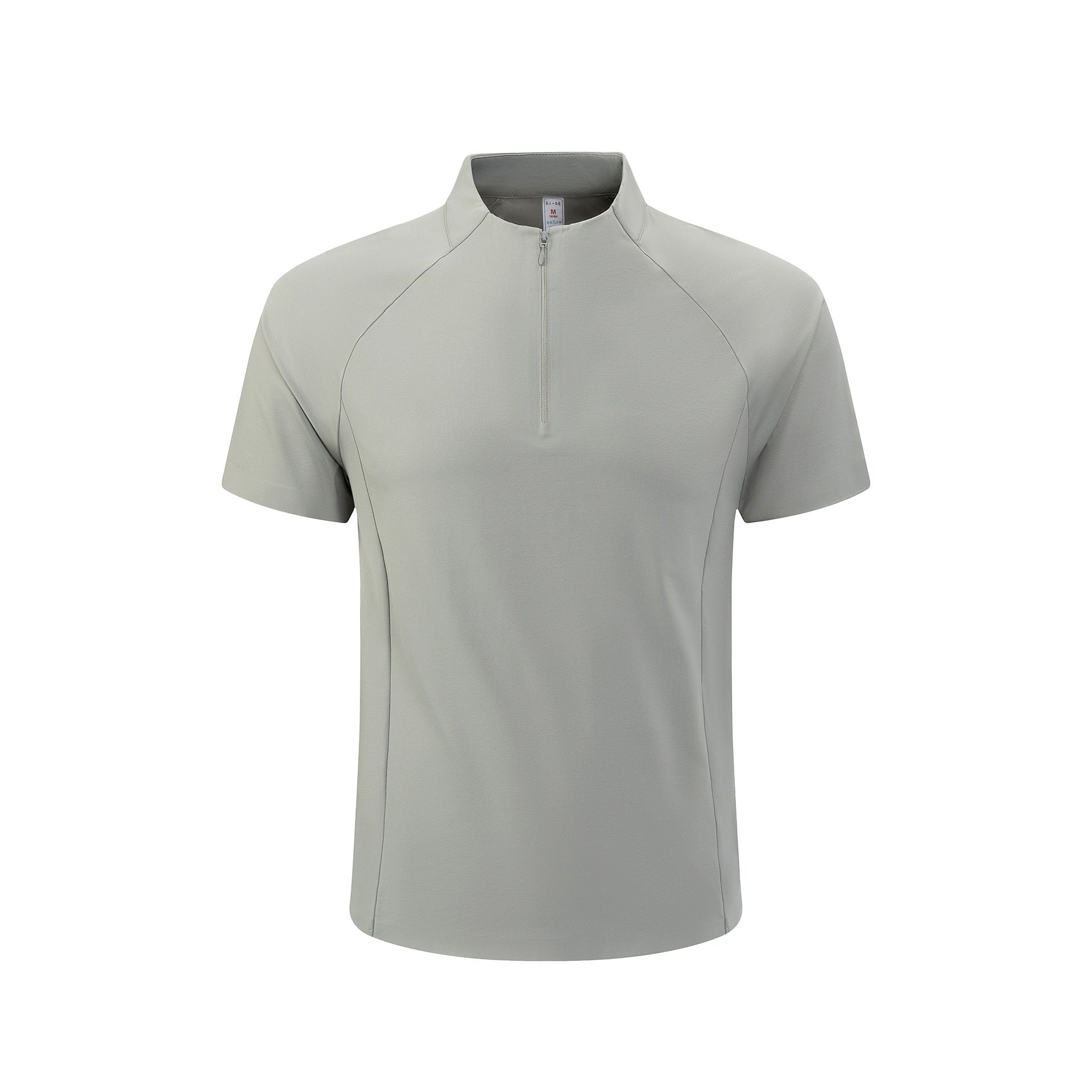 Half-zip men's and women's apparel, stand-up collar sports jersey, UV-protective T-shirt