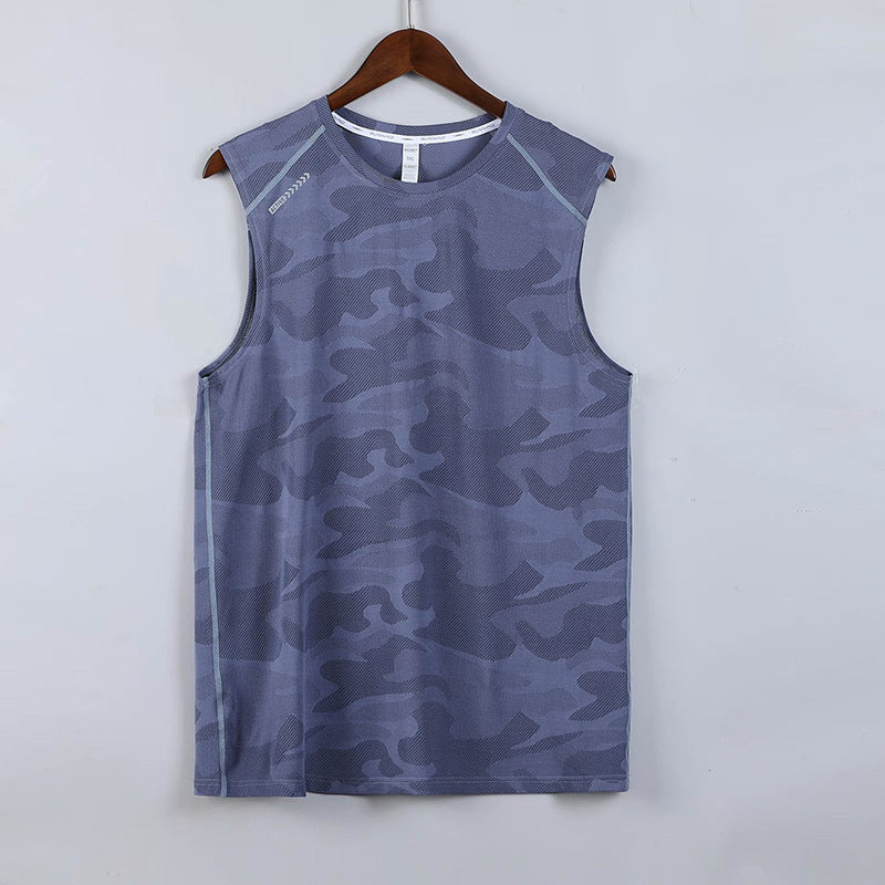 Men's camouflage sports casual vest quick-drying fitness training
