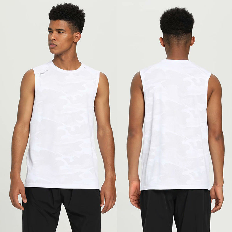 Men's camouflage sports casual vest quick-drying fitness training