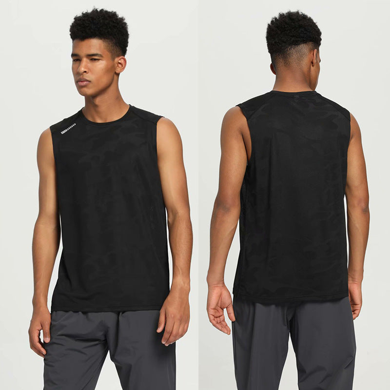 Men's camouflage sports casual vest quick-drying fitness training