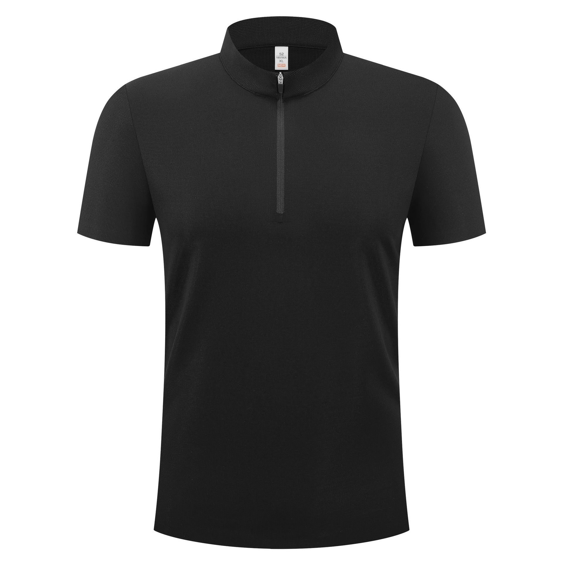 Half-zip men's and women's apparel, stand-up collar sports jersey, UV-protective T-shirt