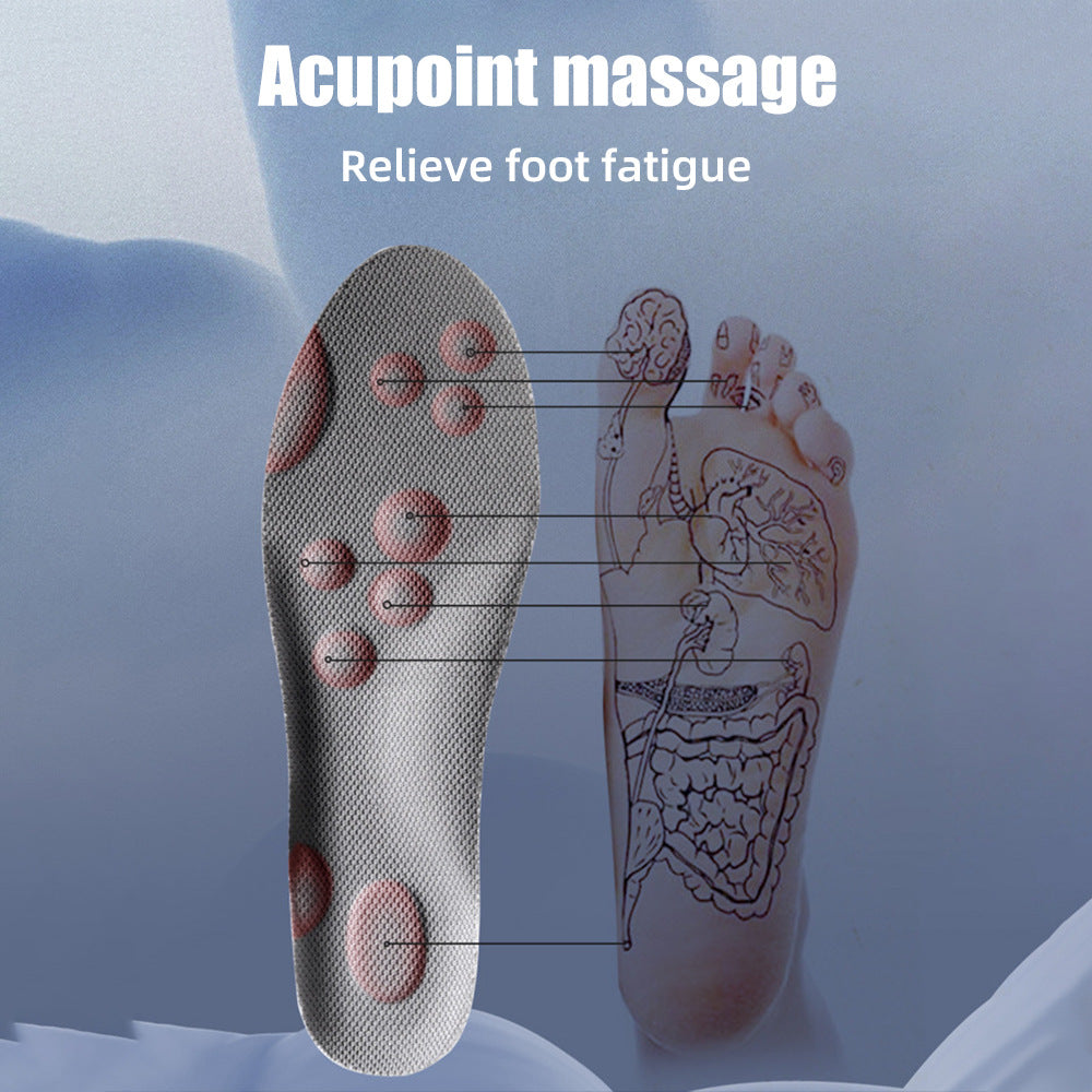 4D Cloud Sports Insoles - Shock-Absorbing, Anti-Fatigue, Relieve Foot Pain