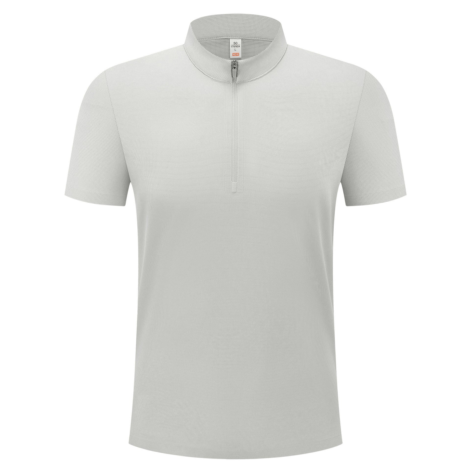 Half-zip men's and women's apparel, stand-up collar sports jersey, UV-protective T-shirt
