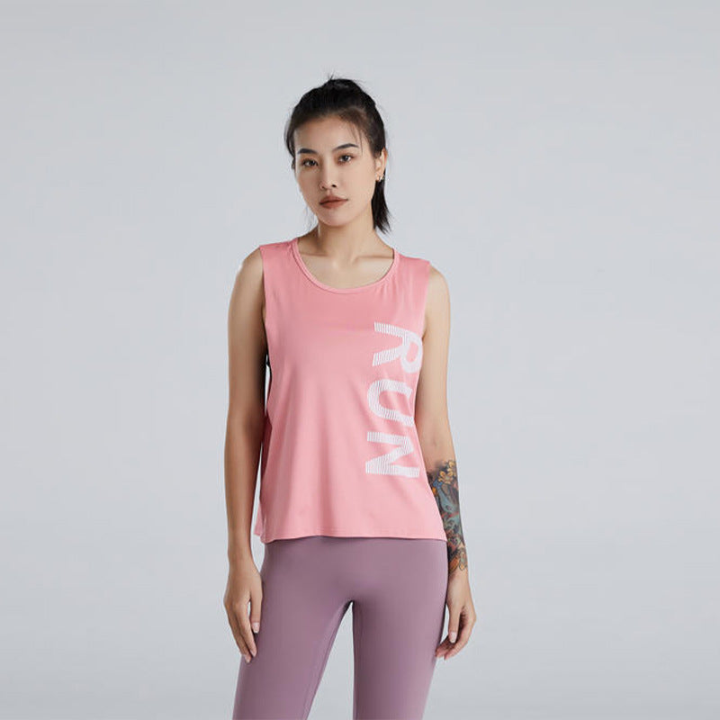 Sports blouse, quick-drying female vest sleeveless