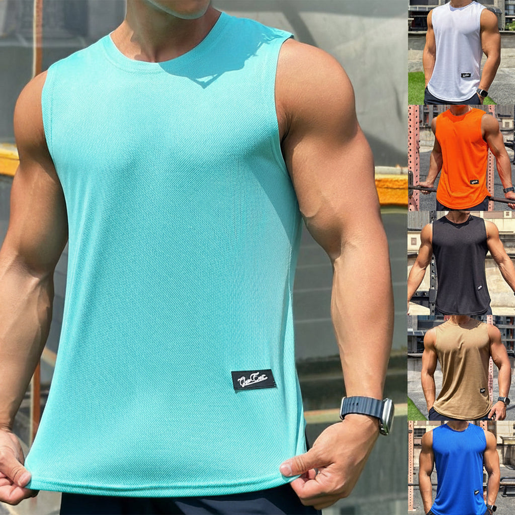 Summer Men's Pullover Crew Neck Base Shirt