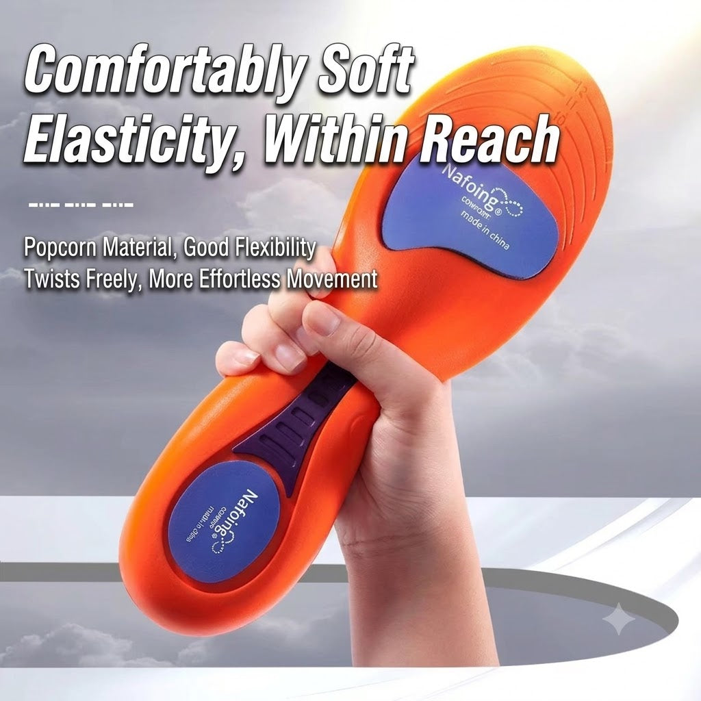 Sports insoles men's shock absorption, sweat absorption, deodorization and breathable poron thickened high elastic basketball cushioning aj1 summer super soft