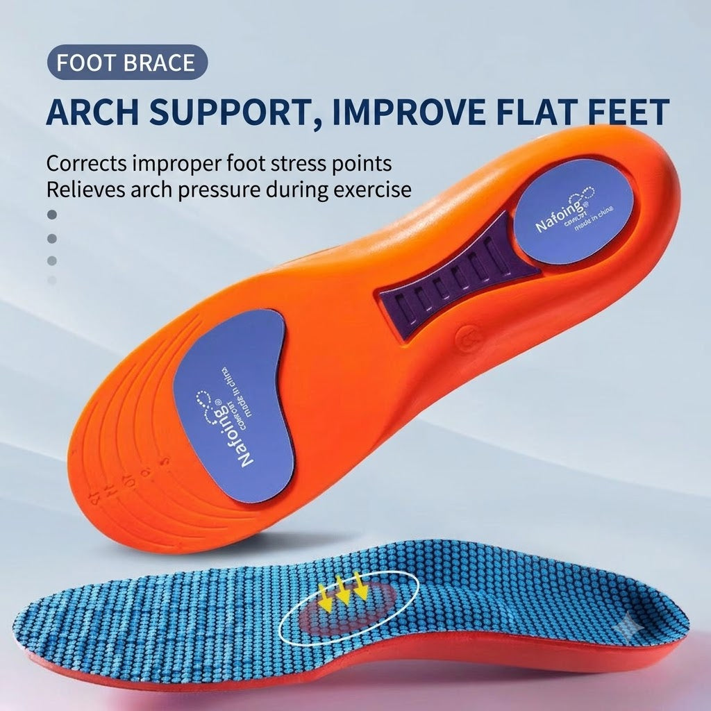 Sports insoles men's shock absorption, sweat absorption, deodorization and breathable poron thickened high elastic basketball cushioning aj1 summer super soft